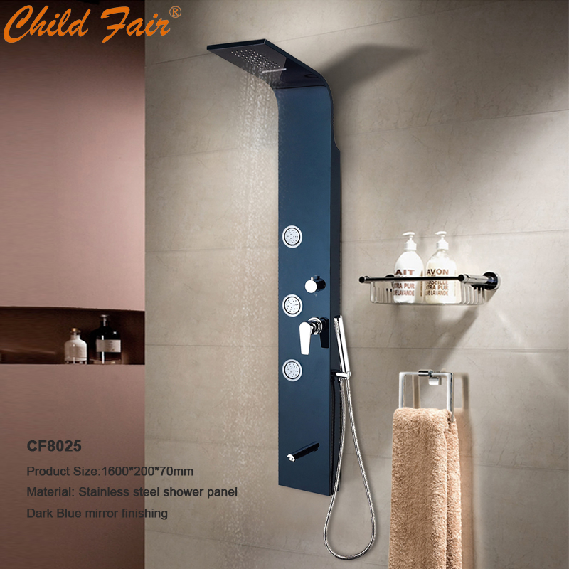 Sprchový panel z nerezové oceli CF8025, Koupelnové sprchové panely, Masážní sprcha